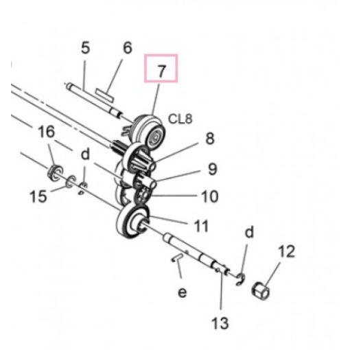 Min A64JM20000 Clutch C458/C558