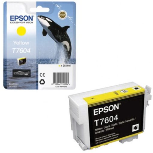 Epson T7604 Eredeti Yellow Tintapatron