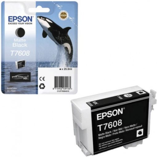 Epson T7608 Eredeti Matt Fekete Tintapatron