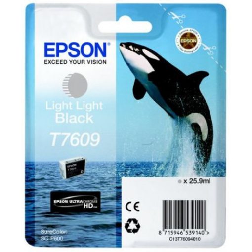 Epson T7609 Genuin Világos Világos Black Ink Cartridge