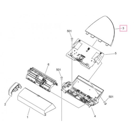 CA FC8-1390 Document tray MF4370