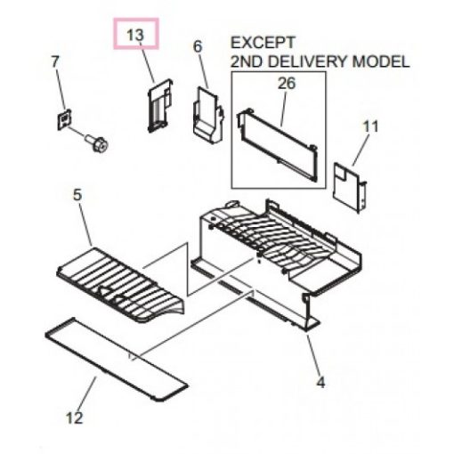 CA FC9-0521 Paper delivery panel IR2520