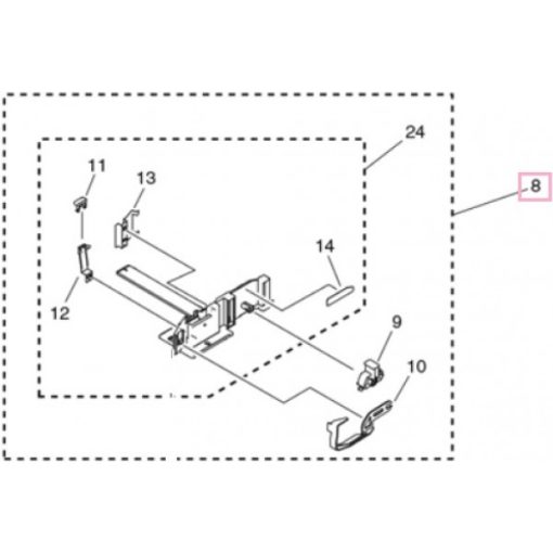 CA FM2-3325 Paper side guide