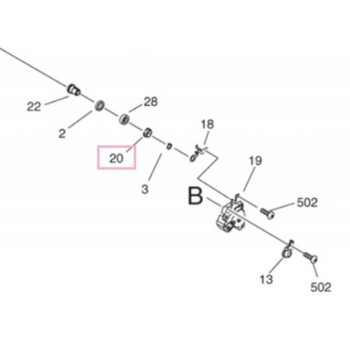 CA MS4-2703 Developing bushing ring