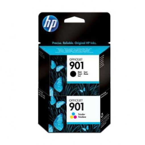 HP No.901 Bogo CC653AE CC656AE Genuin Multipack Ink Cartridge