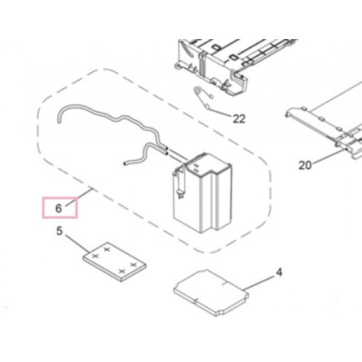 BR LX8484001 Ink absorber tube DCP-J925