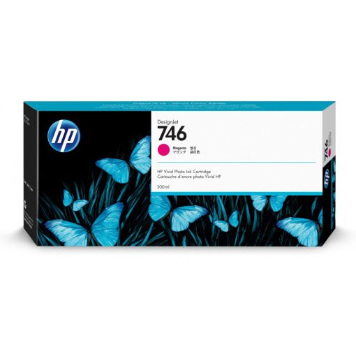 HP P2V78A HP746 Eredeti Magenta Plotter Tintapatron