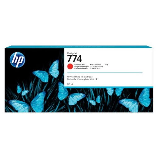 HP 774  Eredeti Chromatic Red Plotter Tintapatron  