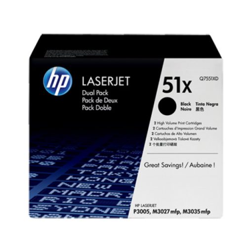 HP Q7551XD Eredeti Fekete Toner Hp 51XD